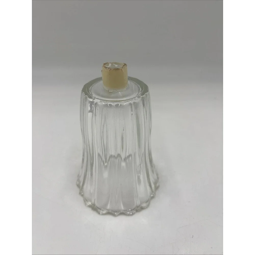 Homco Clear Glass Peg Votive Cup Royal Jewelite Ribbed & Grommets